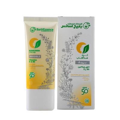 کرم ضد آفتابspf50 باریج اسانس مناسب پوست خشک تا نرمال 60 میلی لیتر