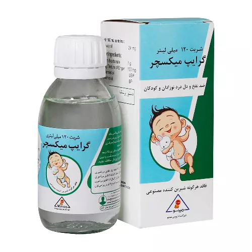 شربت گرایپ میکسچر مینو 120 میلی لیتر