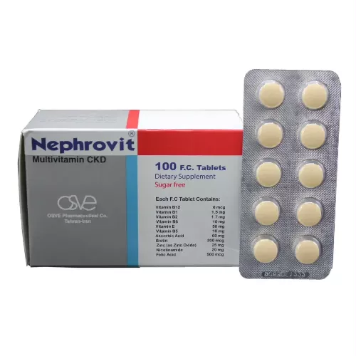قرص مولتی ویتامین نفروویت اسوه 100 عددی