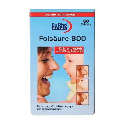 کپسول اسید فولیک یوروویتال 60 عددی