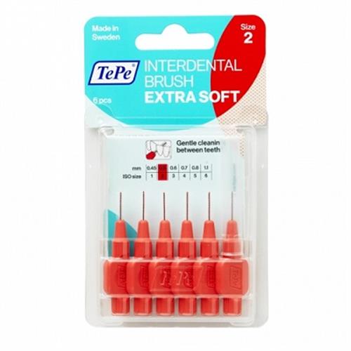 مسواک بین دندانی اکسترا سافت سایز 2 تپه 6 عددی