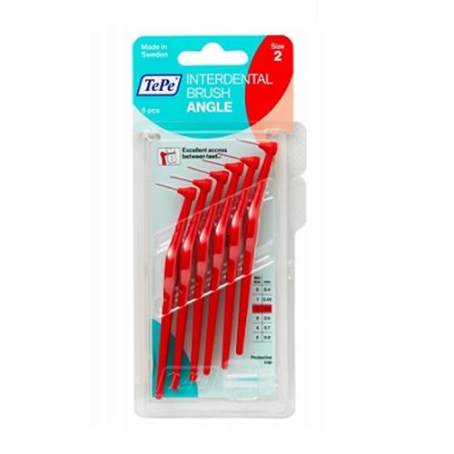 مسواک بین دندانی دسته دار سایز 2 تپه 6 عددی