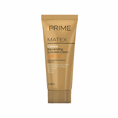 کرم ضد آفتاب جوان کننده فاقد چربی SPF50 پرایم مناسب انواع پوست 40 میلی لیتر