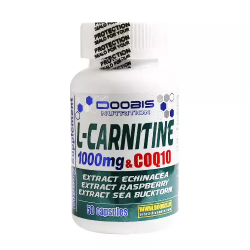کپسول ال کارنیتین 1000 میلی گرم و کوکیوتن دوبیس 50 عددی