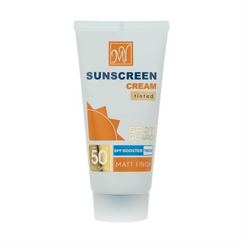کرم ضد آفتاب اسپات گارد مات 4 کاره SPF50 مای بی رنگ مناسب انواع پوست 50 میلی لیتر