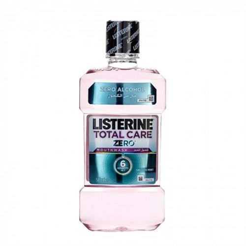دهانشویه لیسترین مدل زیرو توتال کر 500 میلی لیتر