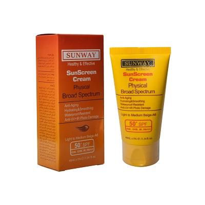 کرم ضدآفتاب فیزیکال spf 50 سان وی 40 میلی لیتر