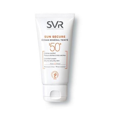 کرم ضدآفتاب مینرال سان سکیور رنگی SPF50 اس وی ار مناسب پوست معمولی و مختلط 50 میلی لیتر